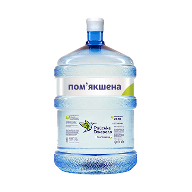 Вода питна бутильована РАЙСЬКЕ ДЖЕРЕЛО, негазована 18,9 л.